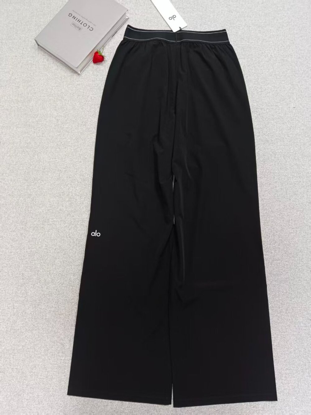NWT🛫ALO Yoga Suit Up Trouser Black Wide Leg Regular🌺Perfect Comfort & Style - Picture 5 of 8